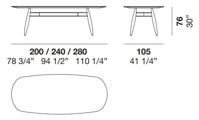 Деревянный прямоугольный стол и мраморная столешница Alf DaFrè FUSELLO ARCH-00065686 - Вид №8
