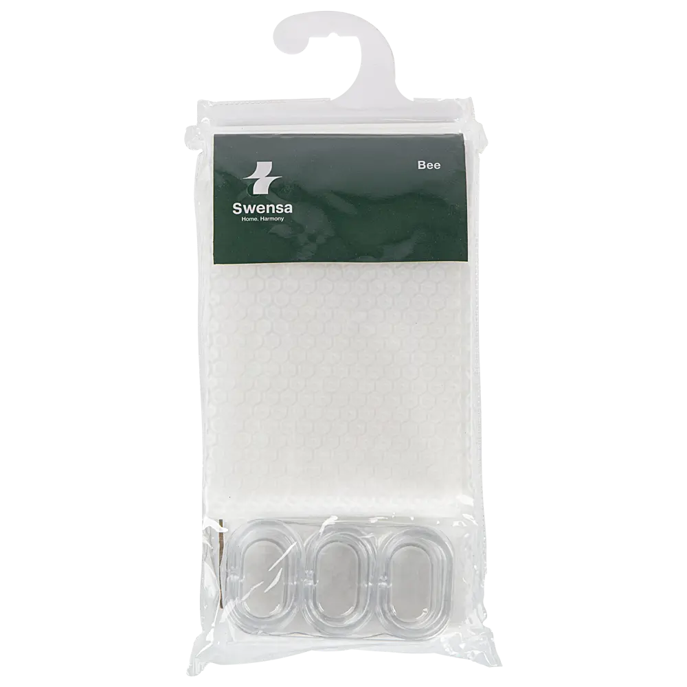 Штора для ванной с кольцами Swensa Bee 3D 180x200 см EVA цвет прозрачный STLM-2093110 - Вид №2