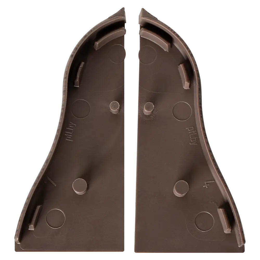 Заглушка для плинтуса Pro Дом 5.5 см ПВХ цвет дуб кремано Santreyd STLM-2149621 - Вид №1