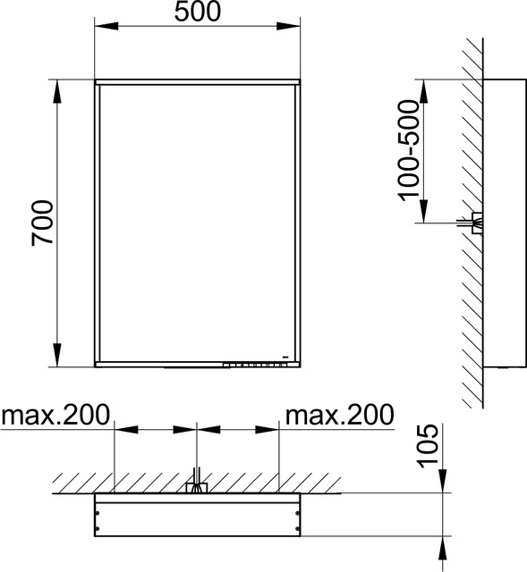 33097ZZ2500 Зеркало с подсветкой KEUCO Plan - Вид №8