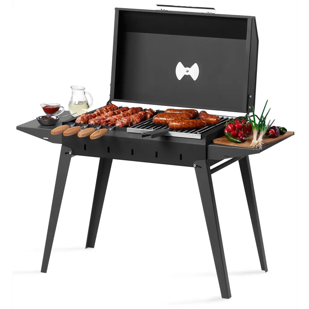 GRATAR Мангал классический с крышкой и боковыми полками 89358379 STLM-1574808 - Вид №7