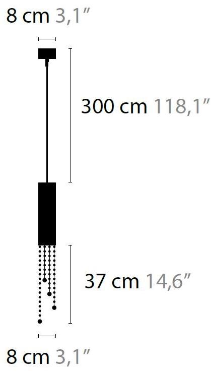 ILFARI Подвесной светильник из металла с кристаллами Sexy crystals sun-id-1410135 - Вид №1