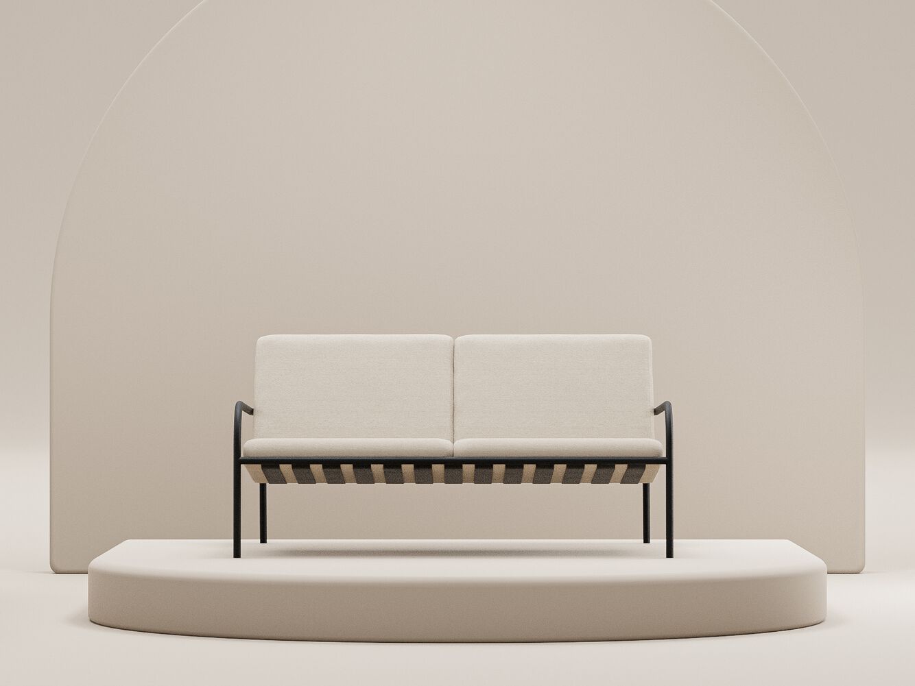 Стальной садовый диван с порошковым покрытием Metallbude CRUZ ARCH-00037484 - Вид №18