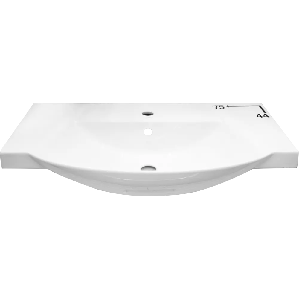 Раковина Монро накладная 75 см 82127506 STLM-2080594 KIROVIT отсутствует - Вид №1