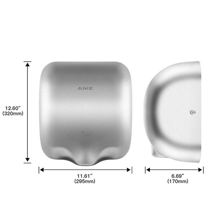 Сушилка для рук из нержавеющей стали AIKE AK2800_297  - Вид №4