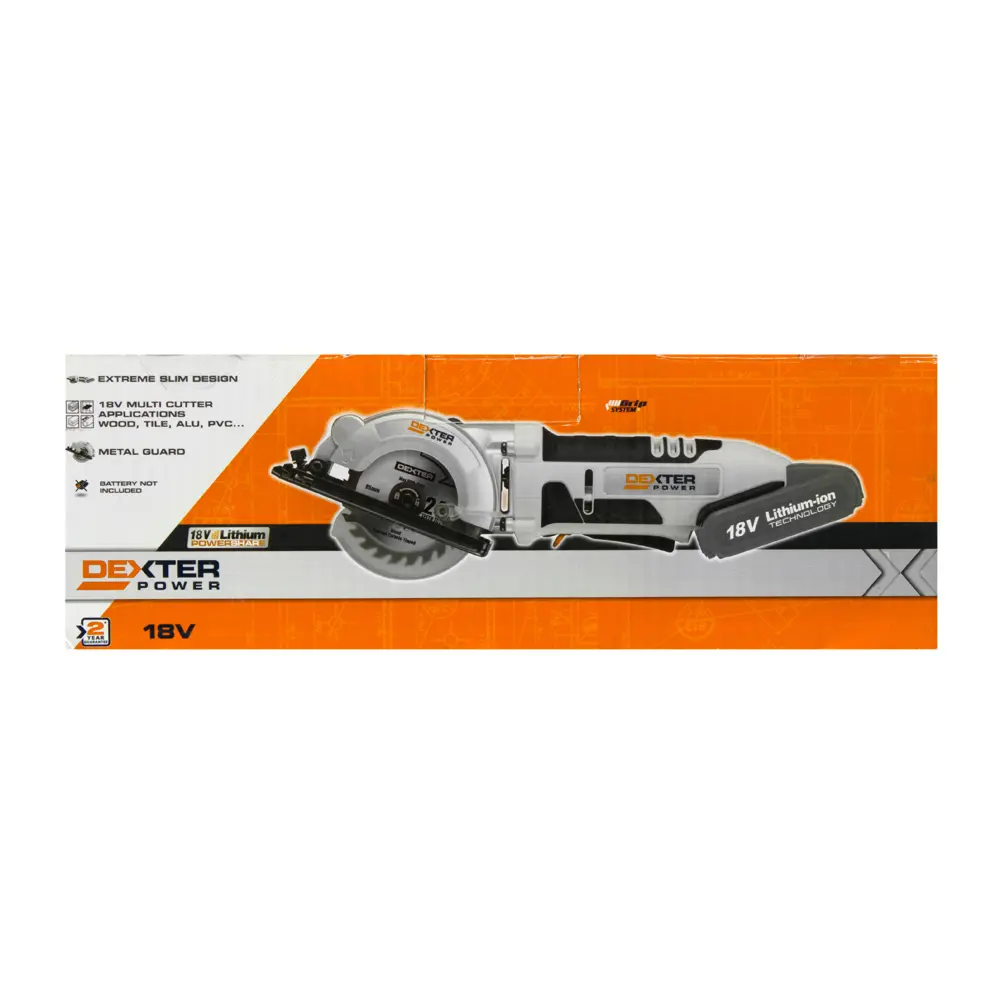 Циркулярная мини-пила аккумуляторная Dexter Power CSC18LD, 18 В Li-ion, 85 мм, без АКБ 17336811 STLM-2153221  - Вид №3