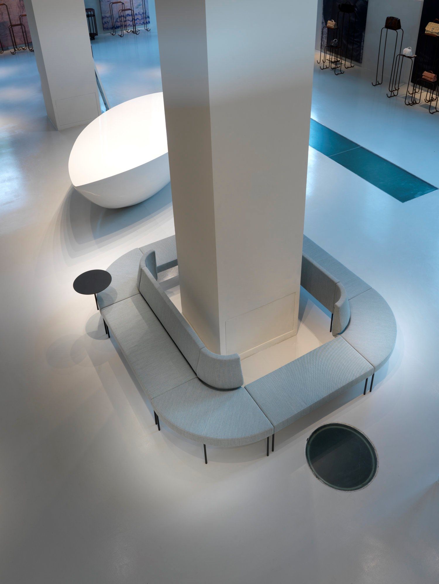 Модульная скамья из ткани со спинкой SITIA Laguna ARCH-00146120 - Вид №18