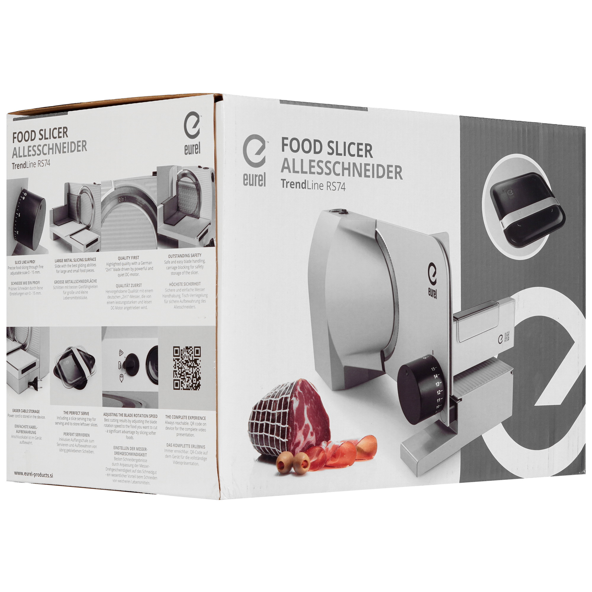 9291780 Ломтерезка Eurel RS74 V2 серебристый STDN-0056548 - Вид №8