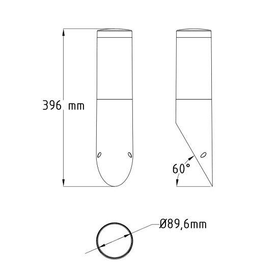 Уличный светильник настенный D 9 см серый "Орхидея" 400-001-123 HOROZ ОРХИДЕЯ 00-3898460 Белый;серый  - Вид №1