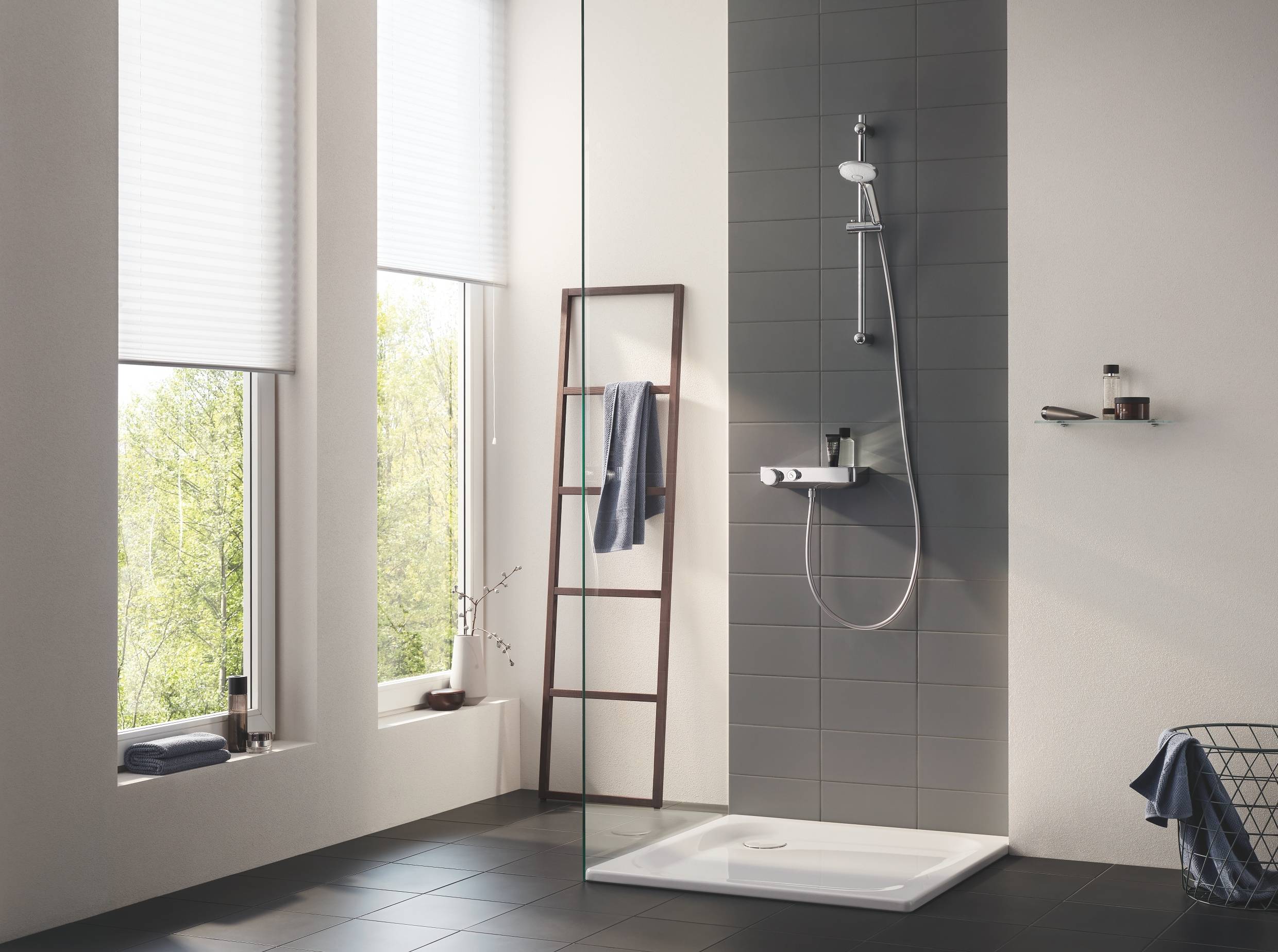 Термостатический смеситель для душа GROHE GRT SmartControl и душевой гарнитур Euphoria 110 Massage с душевой штангой 900 мм (34721000) - Вид №7