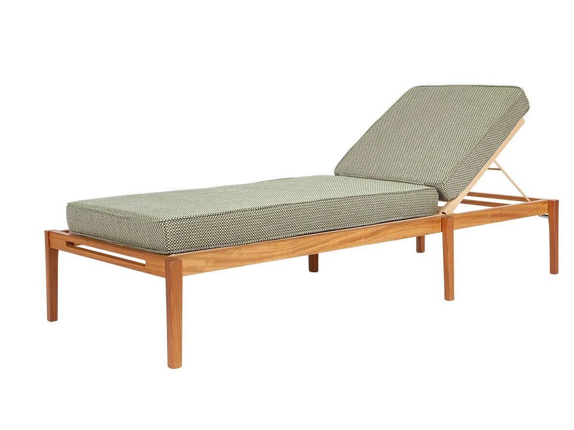 Садовая кровать с откидывающейся спинкой в ироко Rever Panarea ARCH-00129081