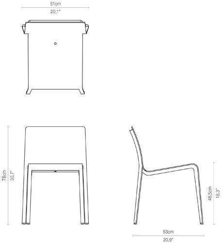 TRIBÙ Садовый стул из алюминия Mirthe 07410 - Вид №5