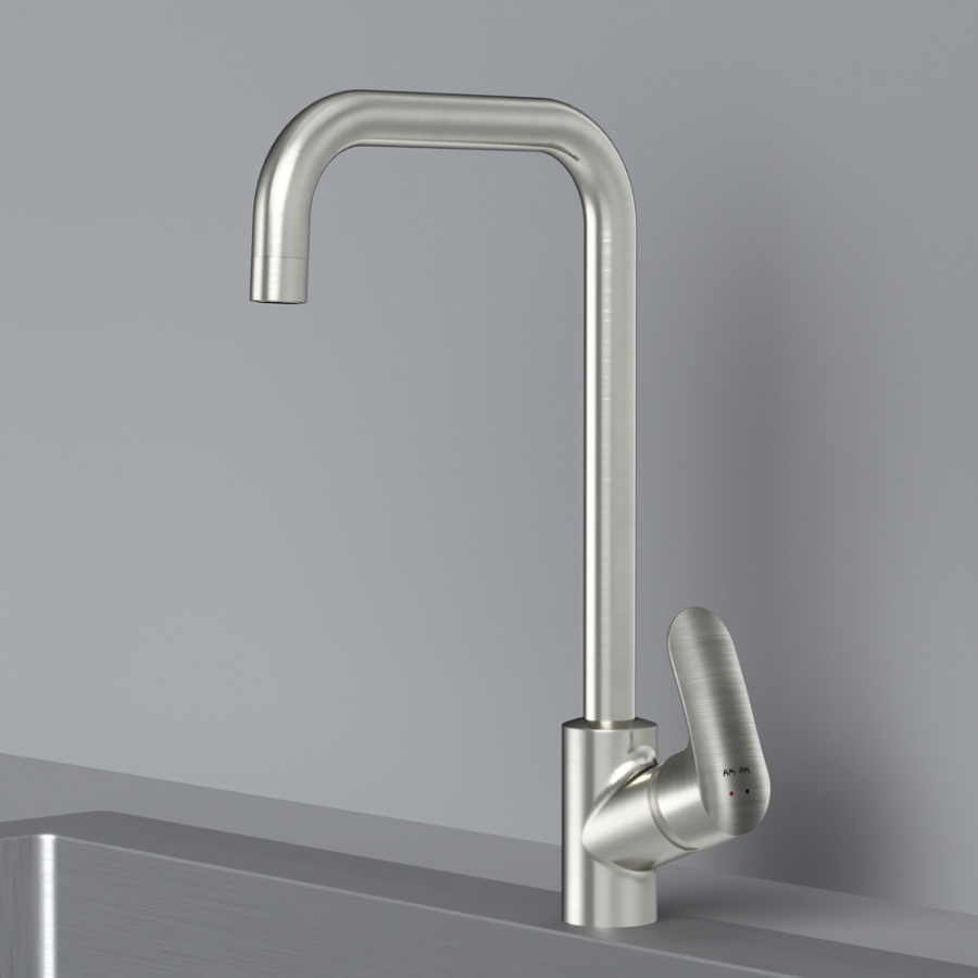 F8006011 смеситель для кухни G-образный излив сатин шт. AM.PM Like - Вид №2