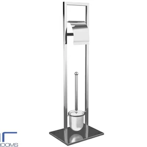 ЕРШИК ДЛЯ УНИТАЗА НАПОЛЬНЫЙ КОМБИНИРОВАННЫЙ NERVIÓN ХРОМИРОВАННАЯ СТАЛЬ