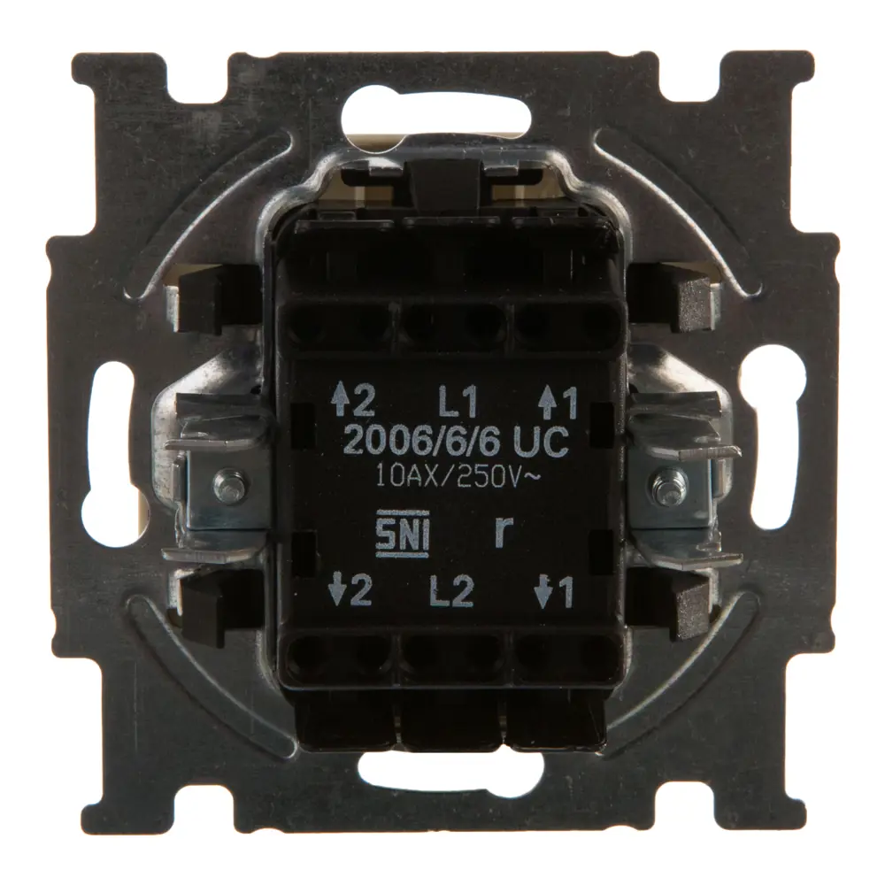Выключатель встраиваемый ABB Basic 55 2 клавиши, цвет бежевый 13593562 STLM-2116513 Basic55 - Вид №3
