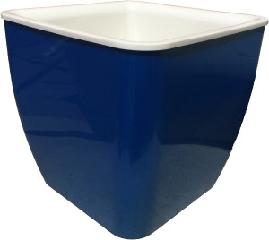 150-9 Горшок д. цветов Square couleurs 14л(7,3л) Синий/крем Цветочная коллекция