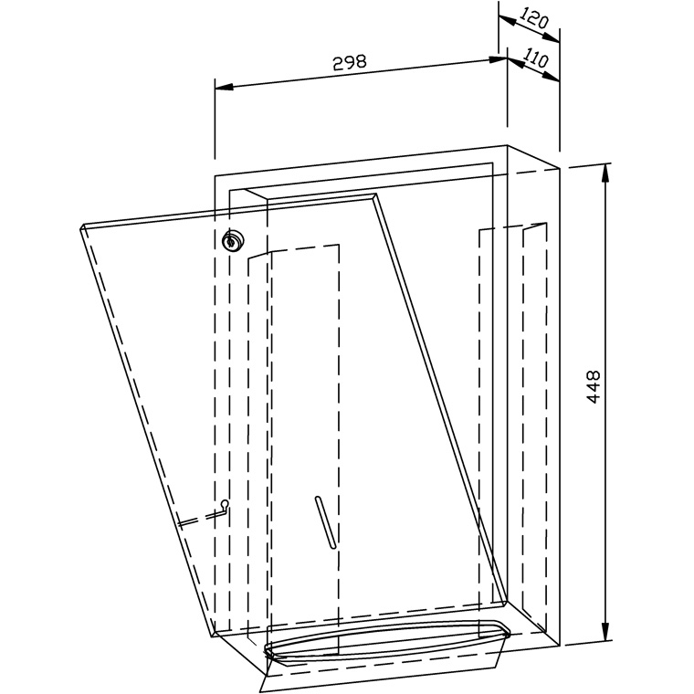 731449 Диспенсер для бумажных полотенец WP111 WAGNER_EWAR A-LINE Wagner Ewar  - Вид №1