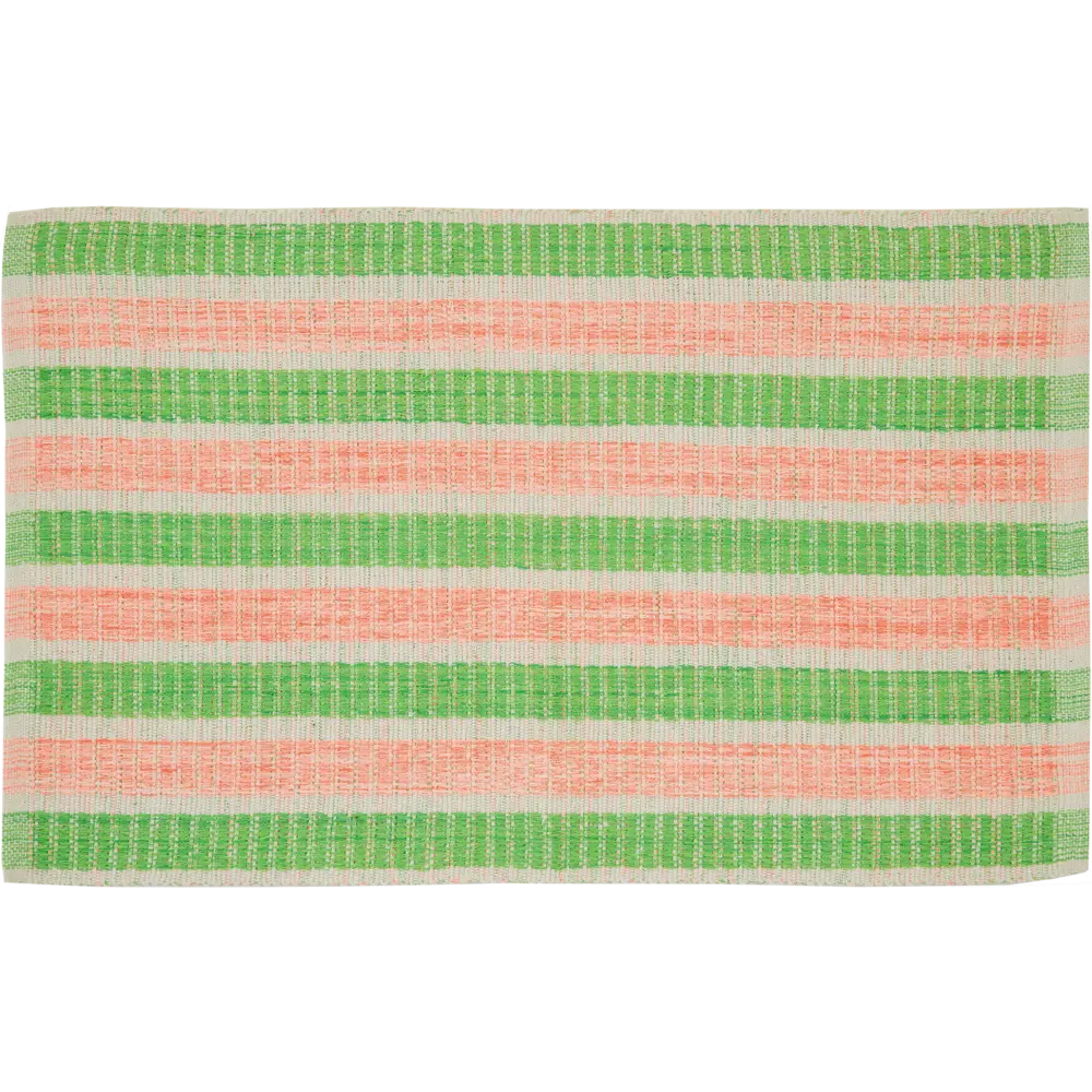 Коврик Полоска 60x90 см хлопок цвет зеленый 89198821 STLM-2036852 CTIM 