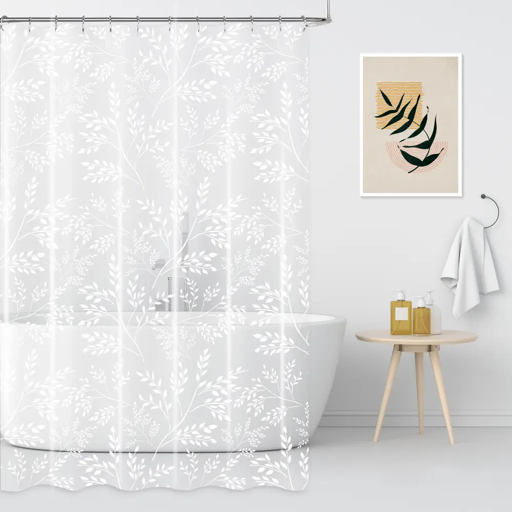 Штора для ванной Swensa Aura 180x180 см PEVA цвет белый STLM-2071309