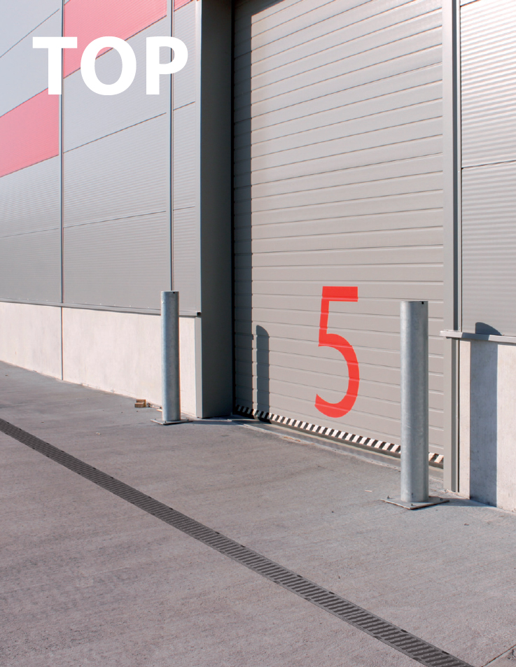 Дренажный канал 100 мм с металлической рамой и чугунной решеткой D400 ALCAPLAST AVZ103R201 - Вид №1