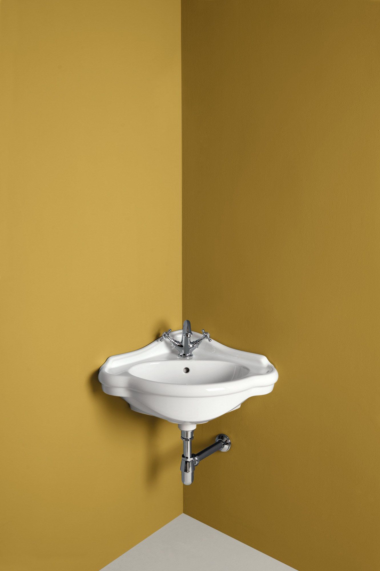 Керамический угловой подвесной умывальник Axa округ ARCH-00101749