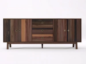 KARPENTER Буфет из восстановленной древесины с распашными дверцами и ящиками Brooklyn Bf28-mh