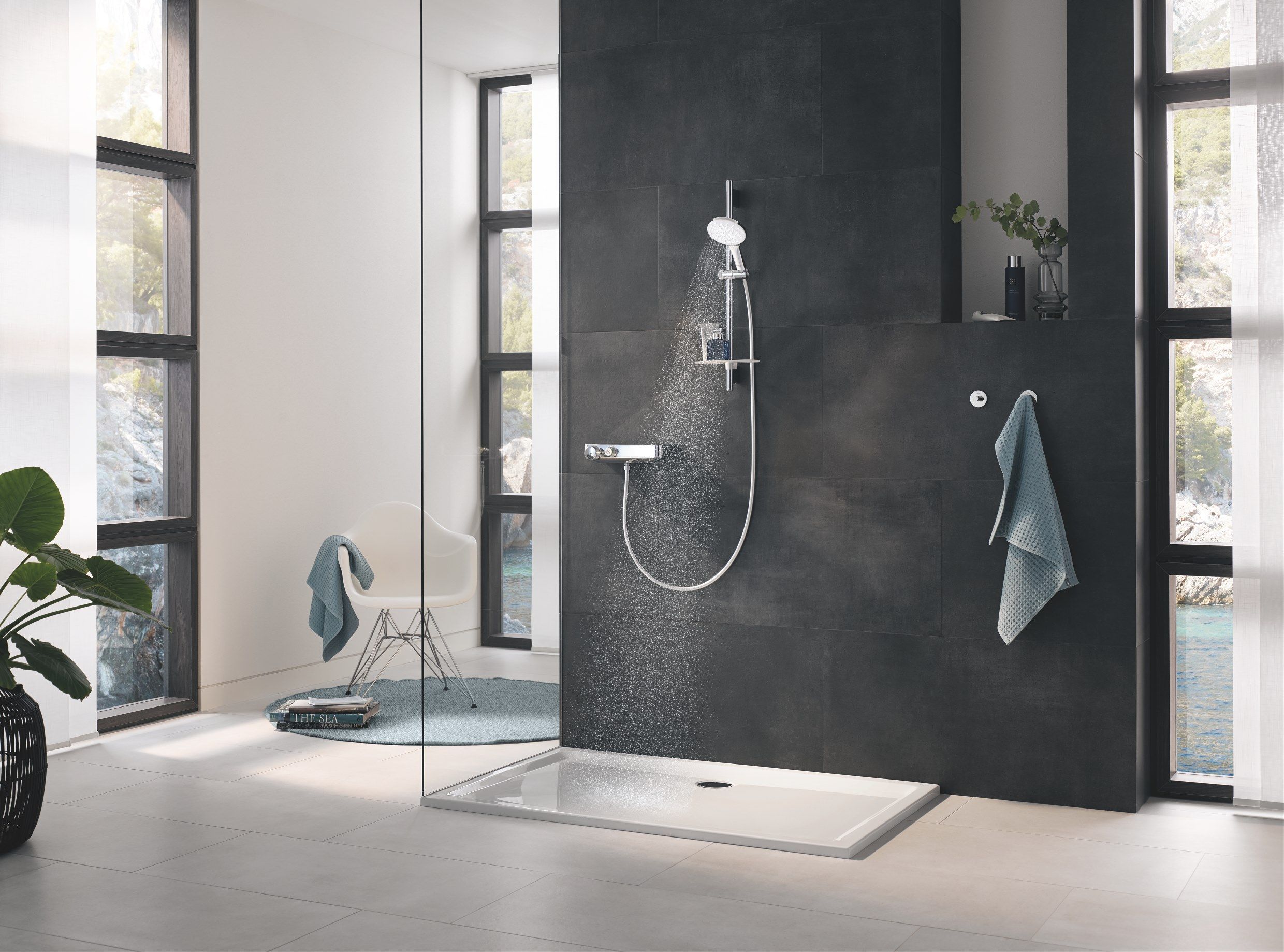 Настенная душевая колонна с ручным душем Grohe Rainshower SmartActive ARCH-00134210 - Вид №5