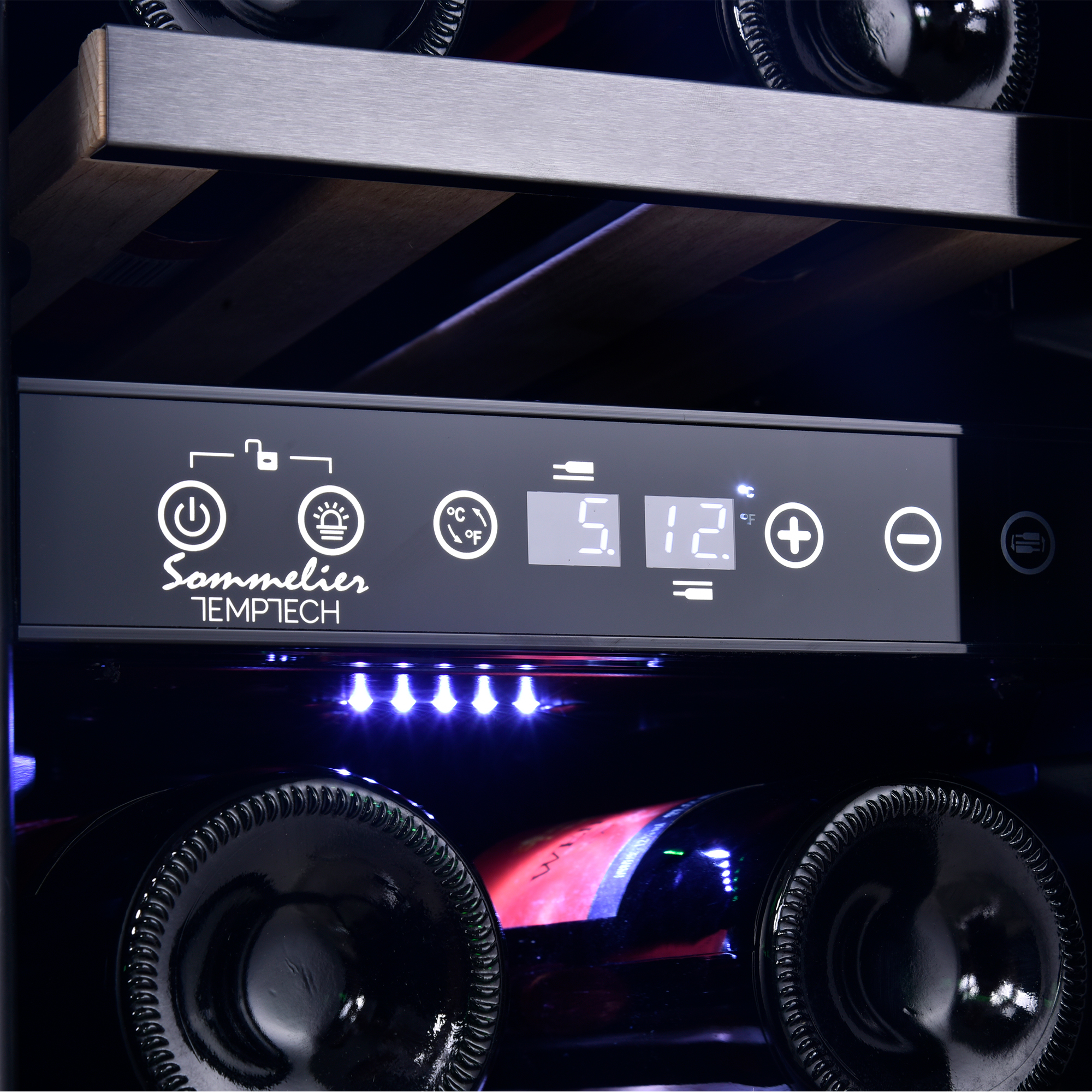 5344181 Винный шкаф Temptech SOMX30DRB черный STDN-0100191 - Вид №4