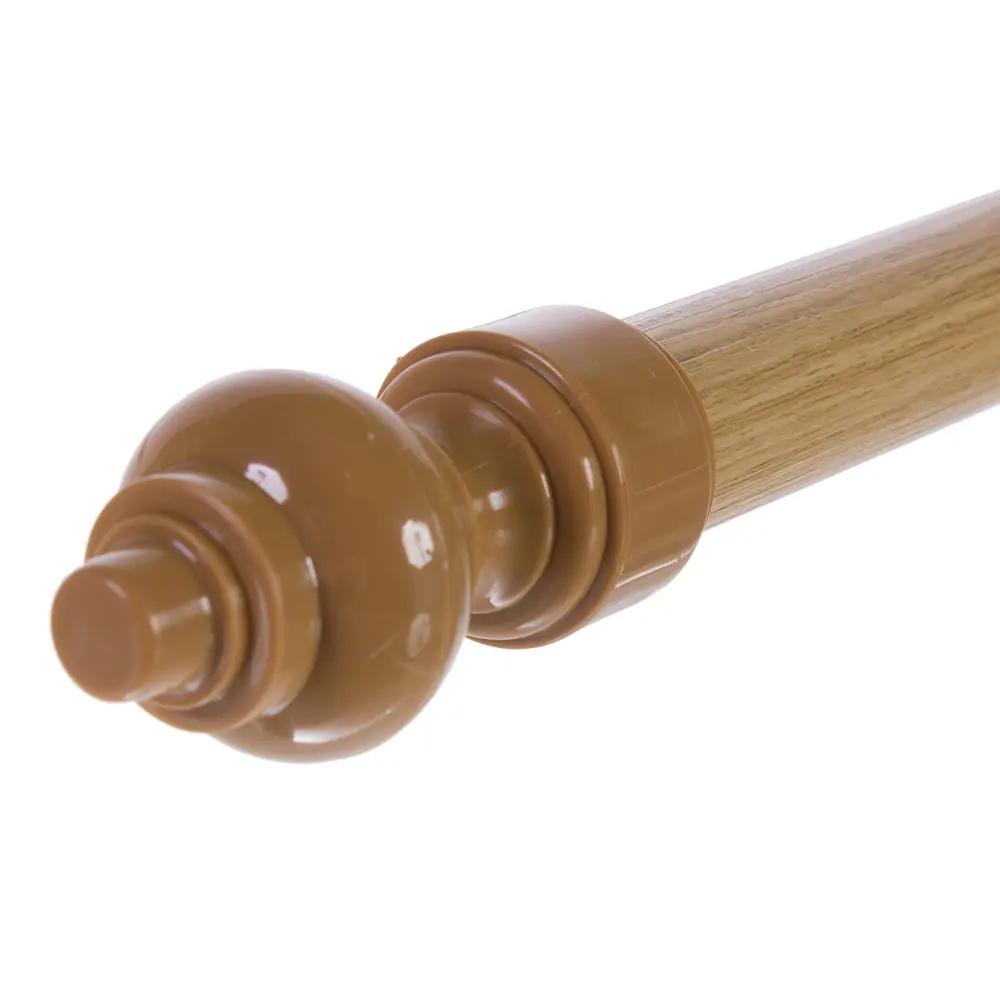 Карниз двухрядный 240 см металл/пластик цвет дуб РУССКИЕ КАРНИЗЫ Стандарт STLM-2166961