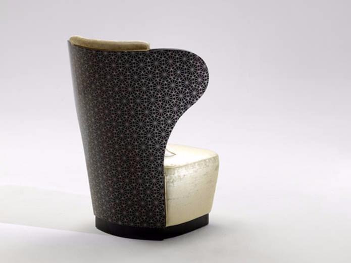 Rozzoni Стеганое кресло с подголовником, обитое тканью Milano sun-id-1507310 - Вид №1