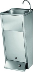 SNLMP60CS Умывальник из нержавеющей стали с ножным управлением mediclinics