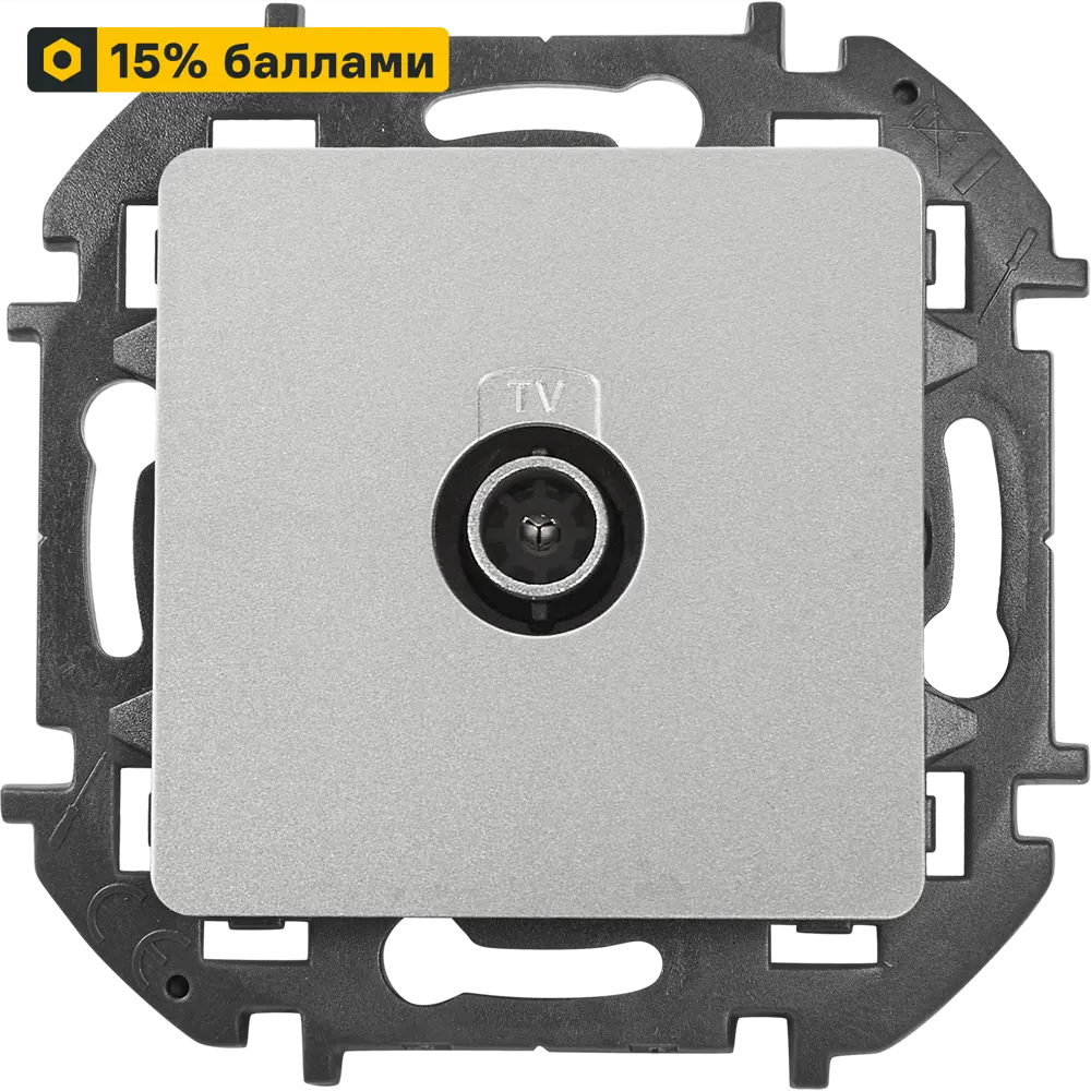 LEXMAN Lilian - Телевизионная розетка для скрытого монтажа в алюминиевом исполнении 86761380