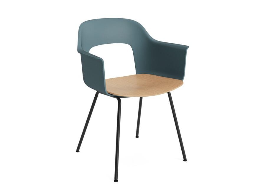 Подлокотник из полипропилена с деревянным сиденьем Hay макет ARCH-00131478 - Вид №28