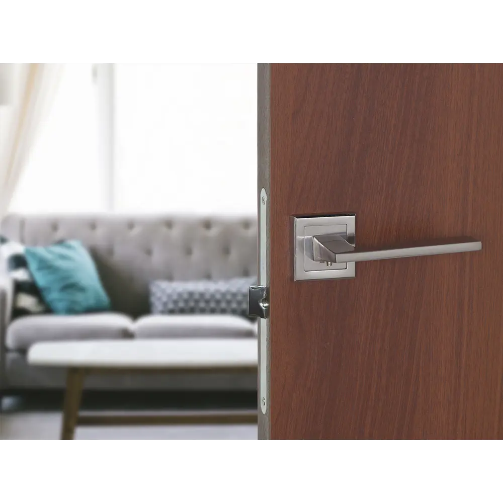 Дверная ручка на розетке Фабрика Замков A 201 SN в матовом никеле 18809844 STLM-0012933 - Вид №8