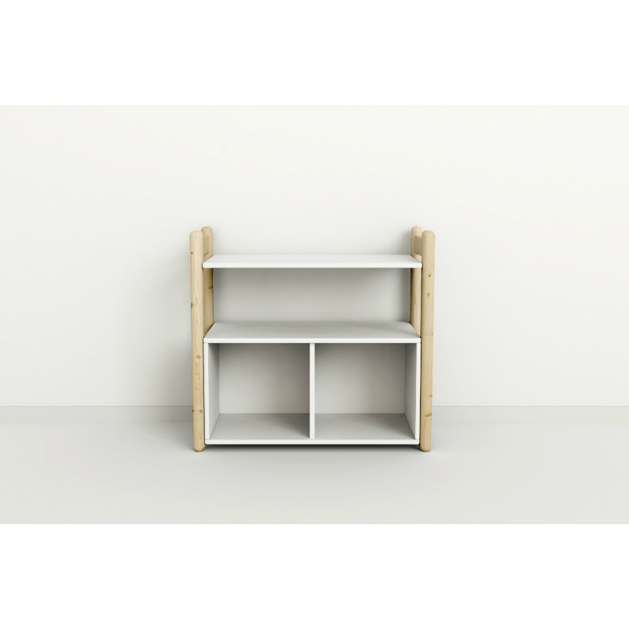 Гарнитур Mini A, 1 полка и 1 книжный шкаф, лакированный Flexa 812620380 - Вид №1