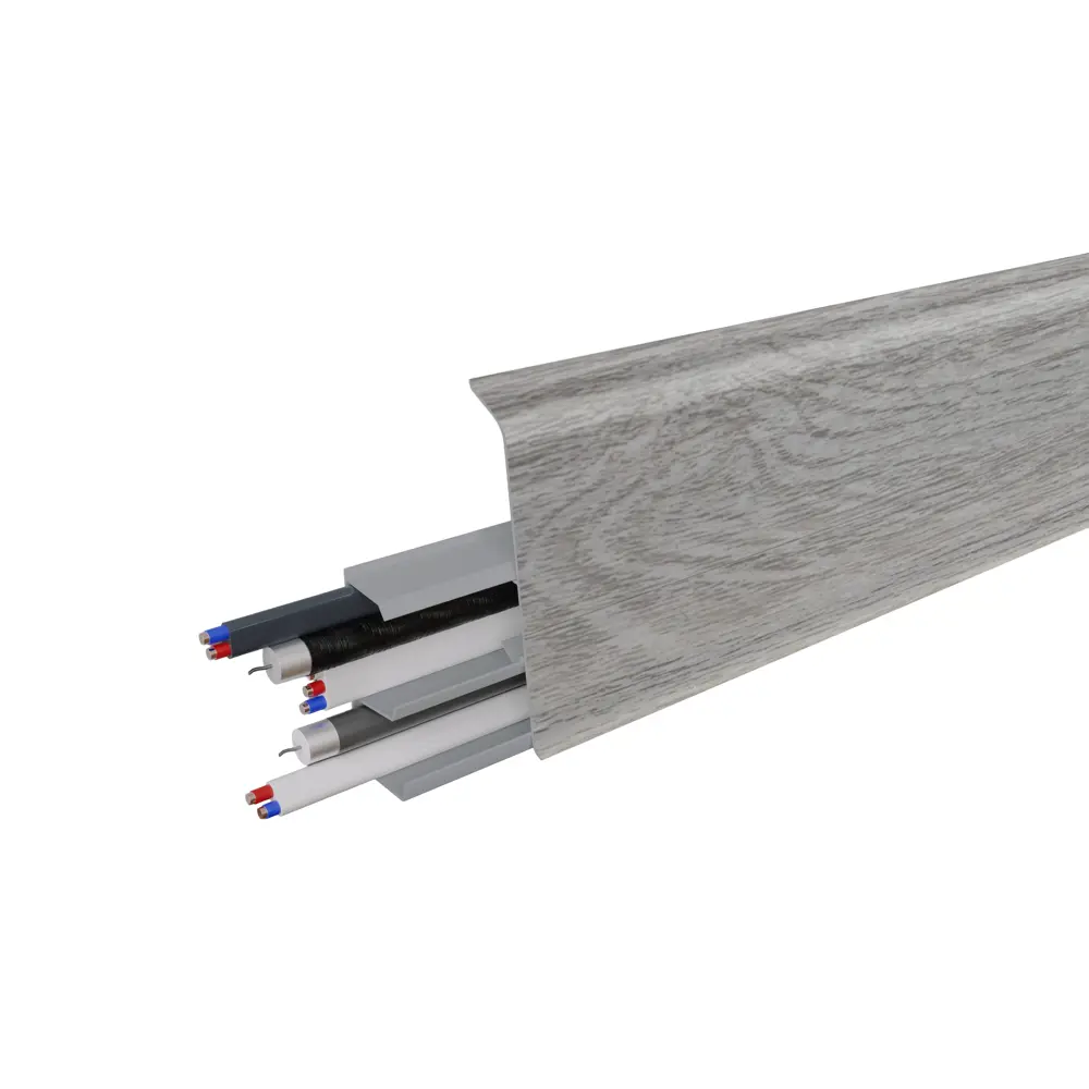 Плинтус напольный Prime ПВХ цвет дуб савона 2220x2.2x72 мм Santreyd STLM-2176298