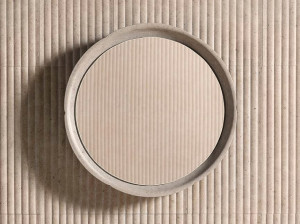 Настенное мраморное круглое зеркало