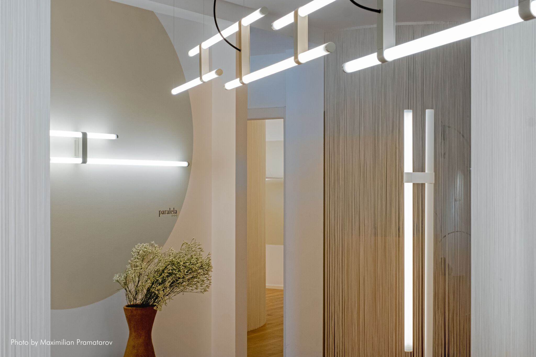 Светодиодный торшер из боросиликатного стекла и металла AXOLIGHT Paralela ARCH-00039815 - Вид №6