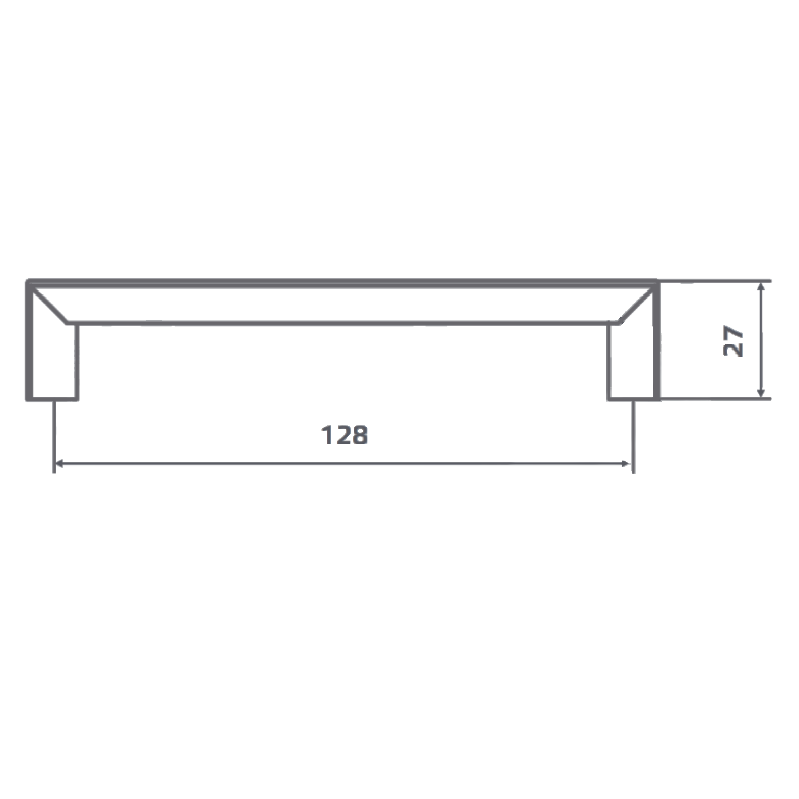 86471252 Ручка-скоба C-29 128 мм, цвет черный матовый STLM-0069025 Santreyd  - Вид №5