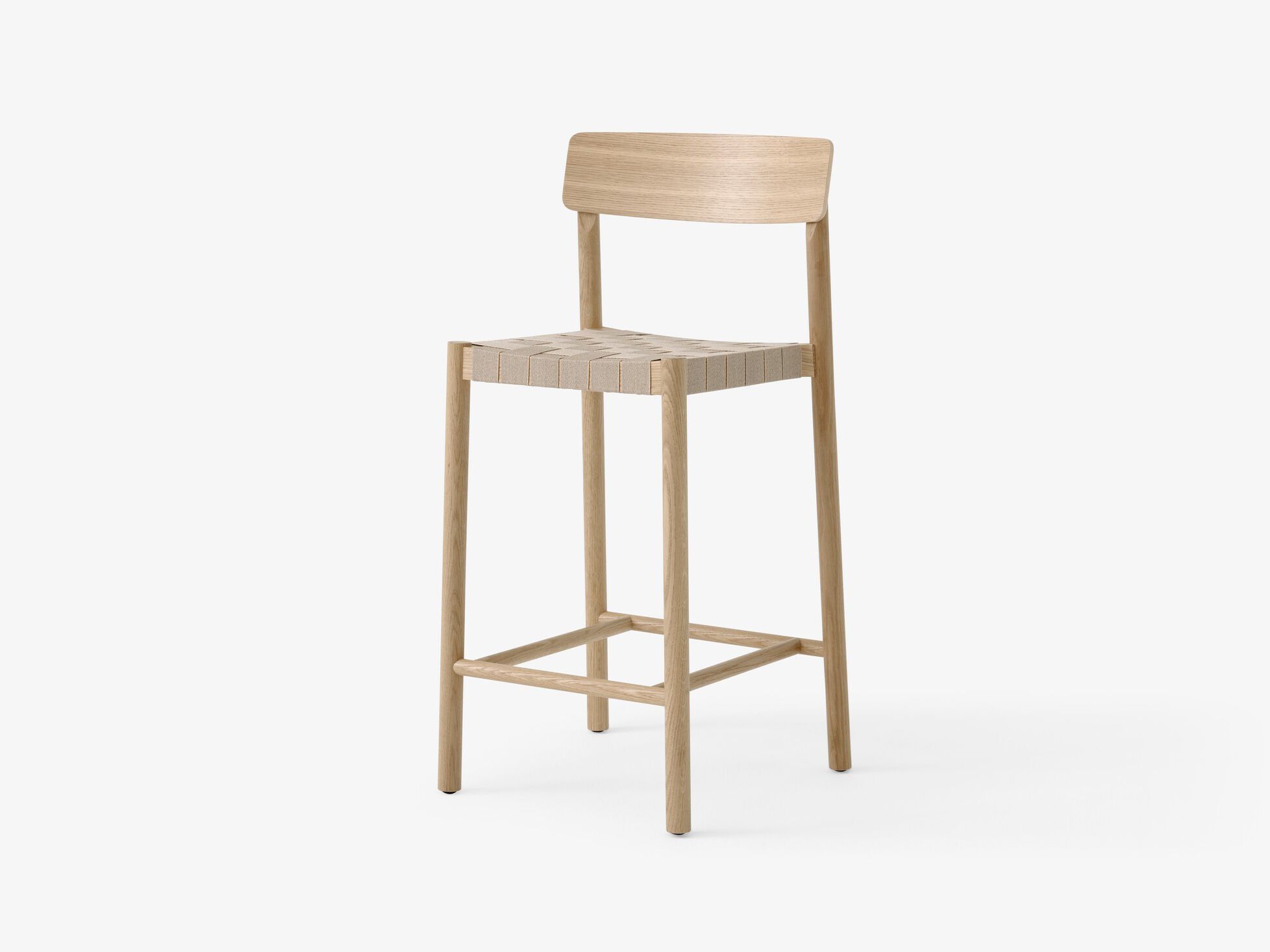 Твердый деревянный кухонный стул с льняным сиденьем &Tradition Betty ARCH-00061502