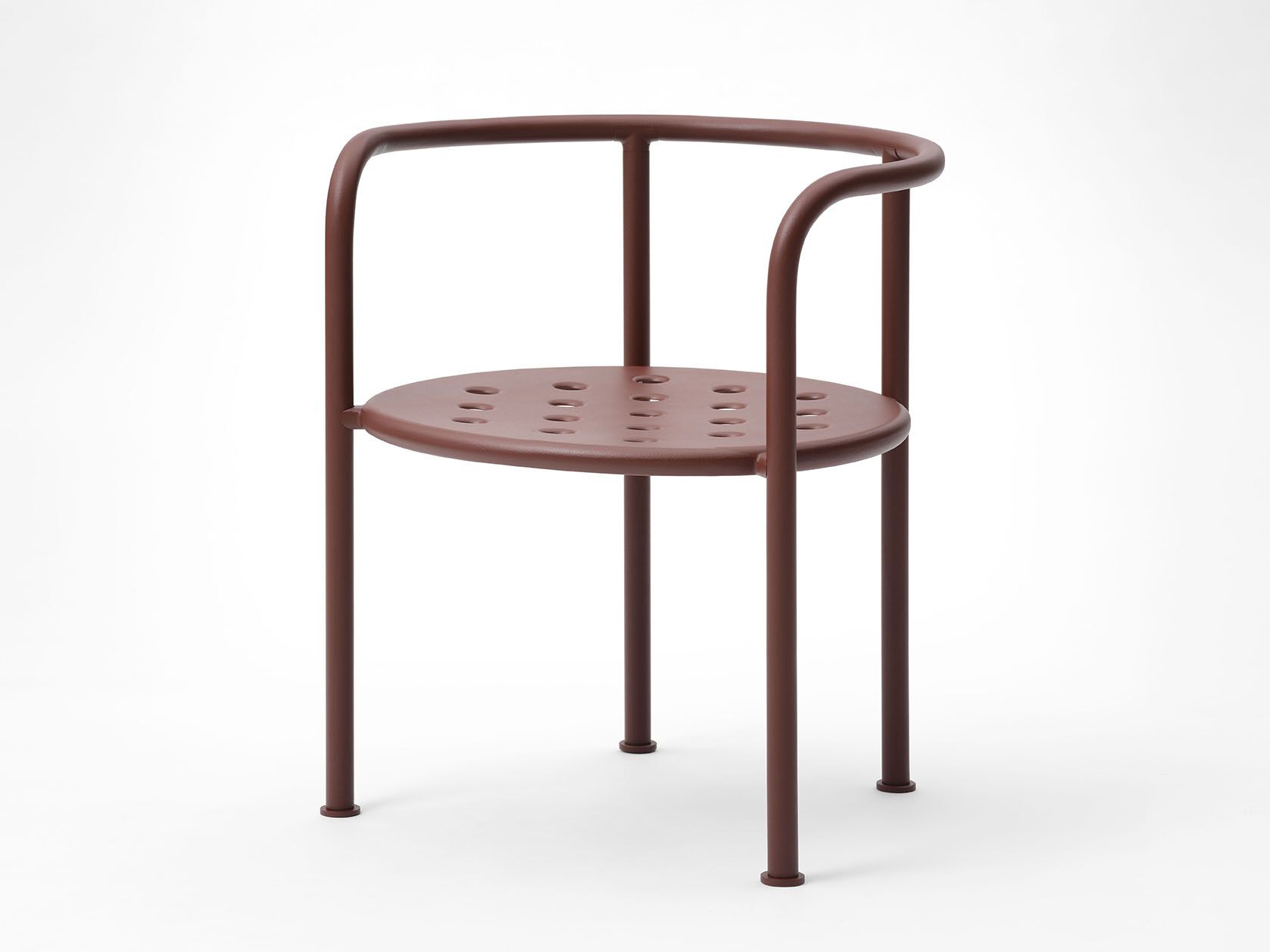 Алюминиевый стул с порошковым покрытием с подлокотниками FAST Roè ARCH-00081894 - Вид №1