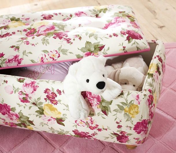 Банкетка с ящиком розовая Summer CILEK FLORA 00-3832101 Розовый Santreyd - Вид №1