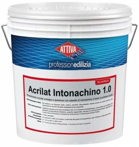 ATTIVA Густое акриловое покрытие против водорослей с эффектом гипса Smalti e pitture