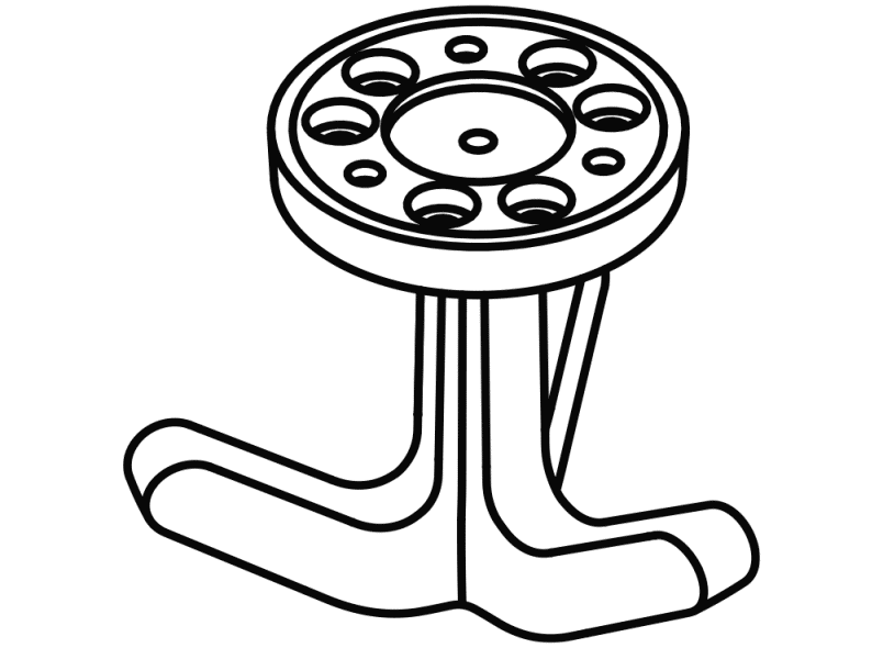 477.94B030 тройной крючок HEWI Garderoben | Haken  - Вид №11