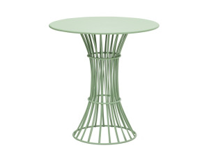 Стальной круглый садовый стол