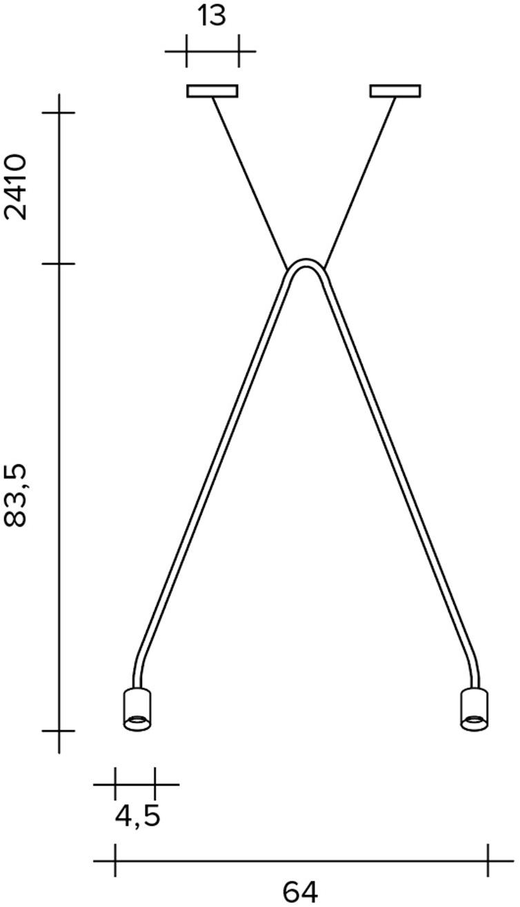 Urban Светодиодный подвесной светильник из алюминия Caos 1715.30 - 32 - Вид №8