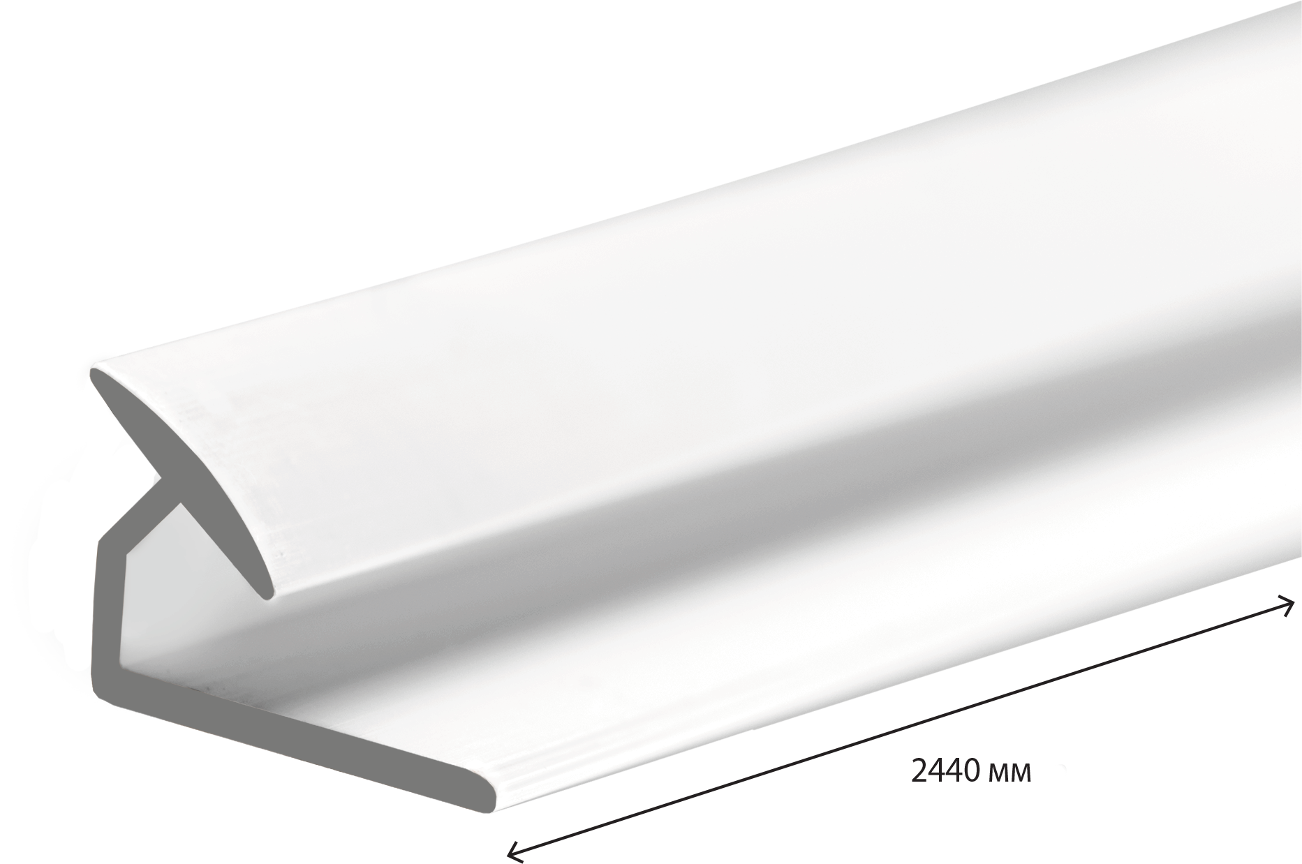 10150897 Угол ПВХ внутренний 2440 мм, цвет белый STLM-0000296 Santreyd