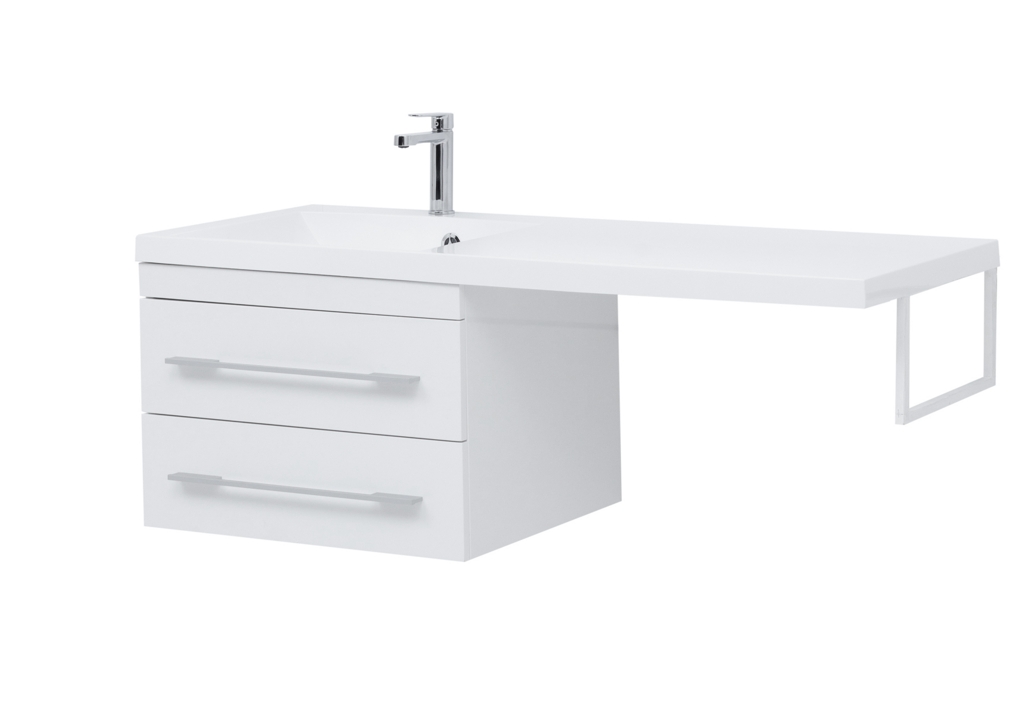 Тумба с раковиной Aquanet Нота 120 L белый 0017148300239565 - Вид №10