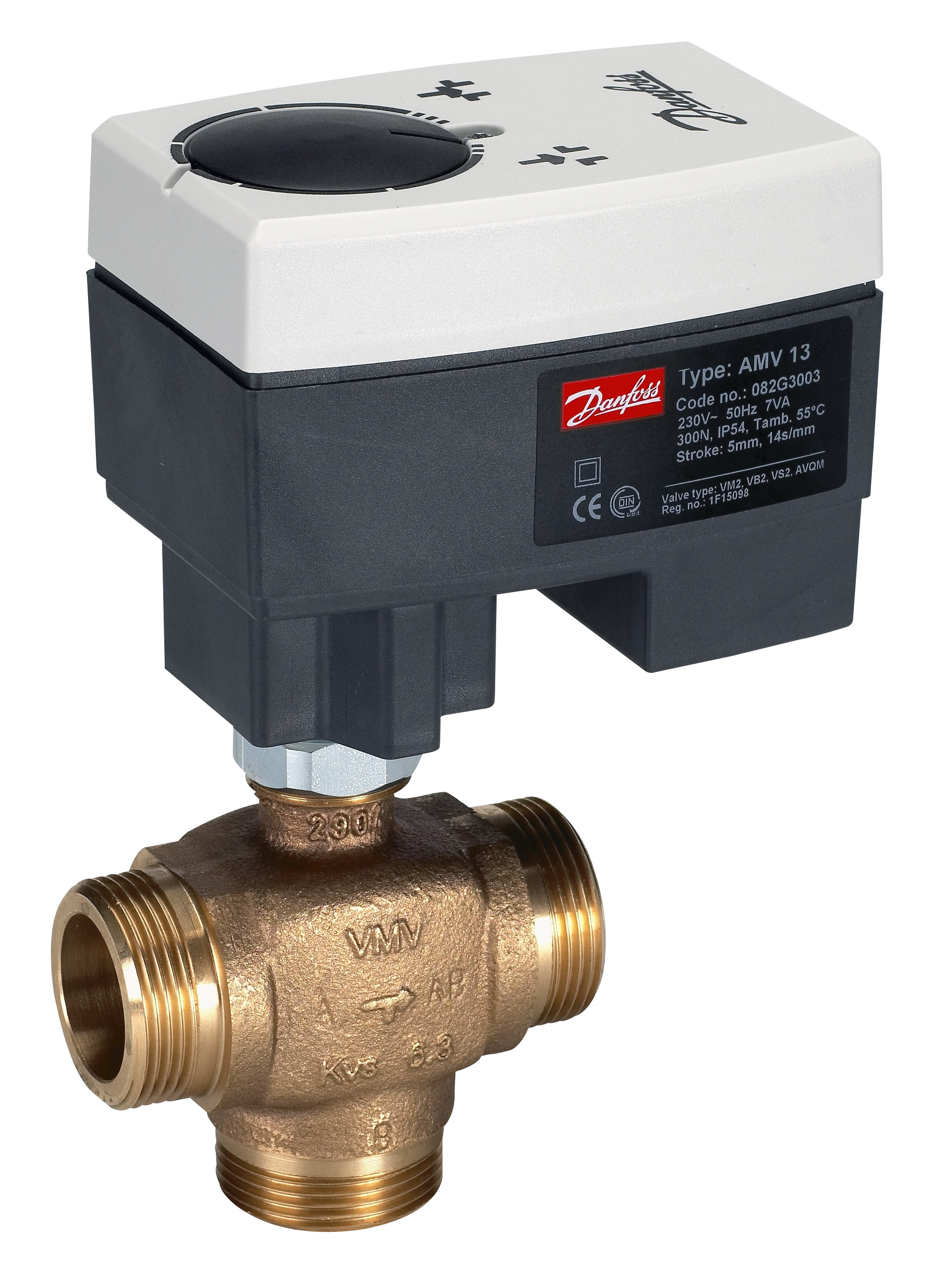 Danfoss Редукторные электроприводы с трехпозиционным управлением Электропривод импульсный AMV10 230B 082G3001  - Вид №16