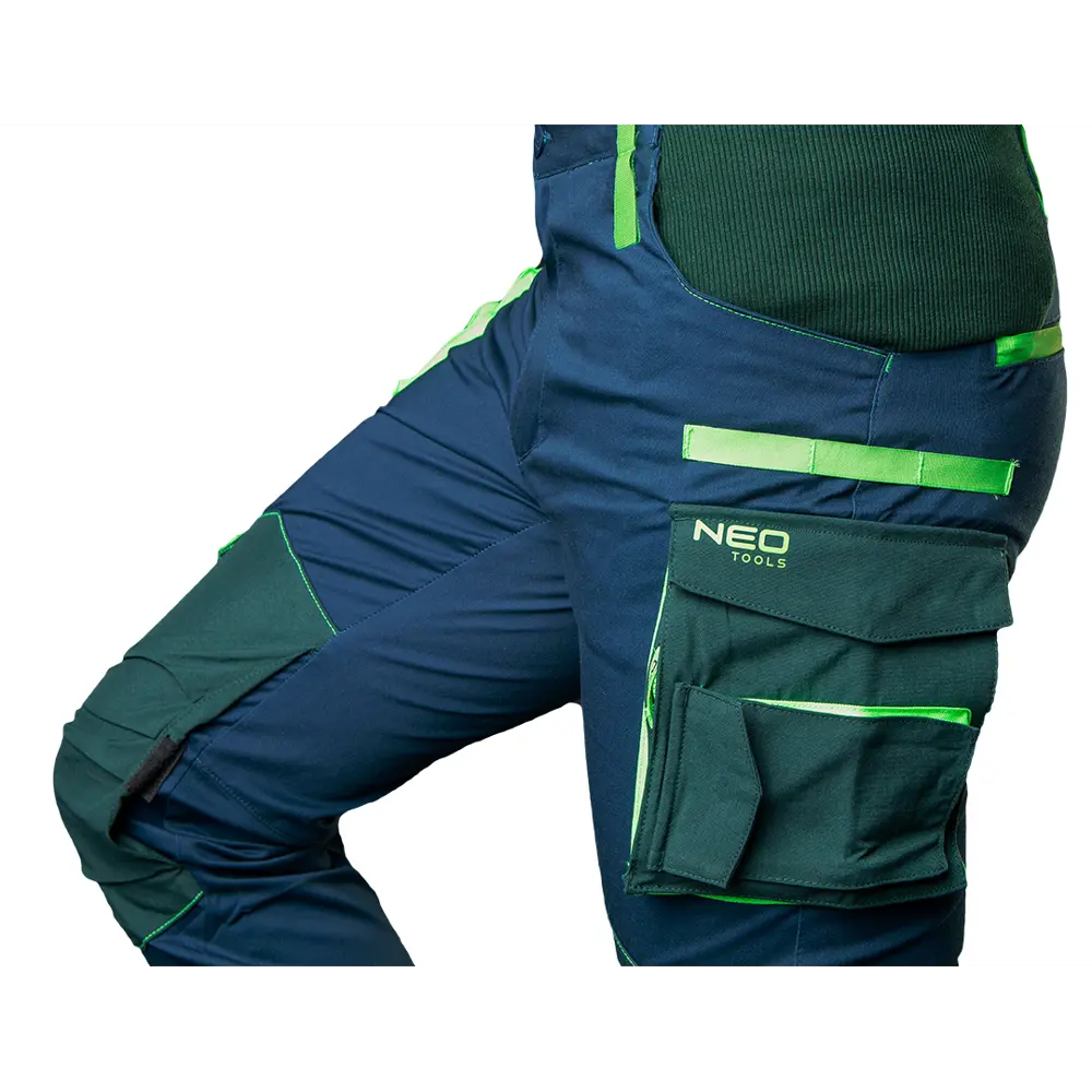 Брюки рабочие Neo Tools Premium темно-синие/зеленые размер XXXL рост 190-193 83303289 STLM-2211714 - Вид №6